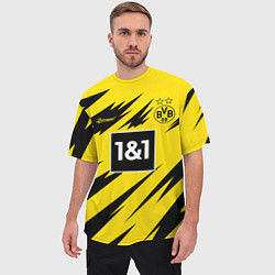 Футболка оверсайз мужская BORUSSIA домашняя сезон 2021, цвет: 3D-принт — фото 2
