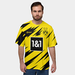 Футболка оверсайз мужская BORUSSIA домашняя сезон 2021, цвет: 3D-принт — фото 2