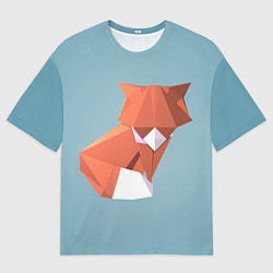 Футболка оверсайз мужская Лиса, цвет: 3D-принт