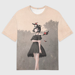 Мужская футболка оверсайз Secre Swallowtail