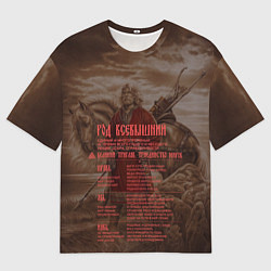 Футболка оверсайз мужская ВЕДЫ, цвет: 3D-принт