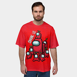 Футболка оверсайз мужская AMONG US, цвет: 3D-принт — фото 2