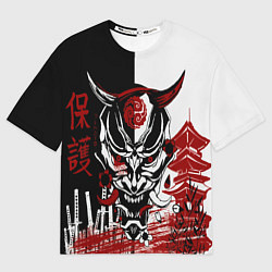 Футболка оверсайз мужская Самурай Samurai, цвет: 3D-принт