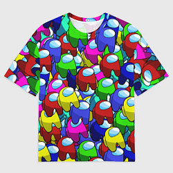 Футболка оверсайз мужская AMONG US, цвет: 3D-принт