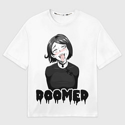 Мужская футболка оверсайз Doomer girl