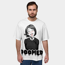 Футболка оверсайз мужская Doomer girl, цвет: 3D-принт — фото 2