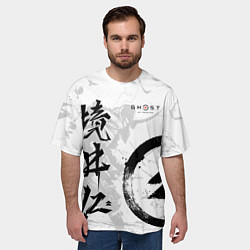 Футболка оверсайз мужская Ghost of Tsushima, цвет: 3D-принт — фото 2