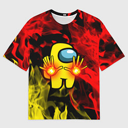 Мужская футболка оверсайз Маг огня Among us