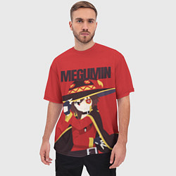 Футболка оверсайз мужская Megumin, цвет: 3D-принт — фото 2