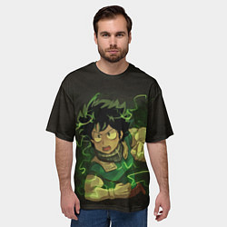 Футболка оверсайз мужская Идзуку Мидория, цвет: 3D-принт — фото 2