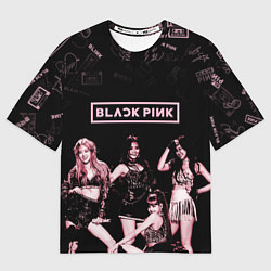 Футболка оверсайз мужская BLACKPINK, цвет: 3D-принт