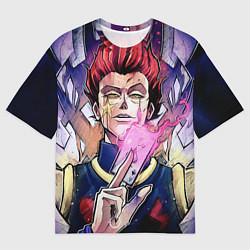Мужская футболка оверсайз Хисока Hunter x Hunter