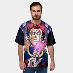 Футболка оверсайз мужская Хисока Hunter x Hunter, цвет: 3D-принт — фото 2