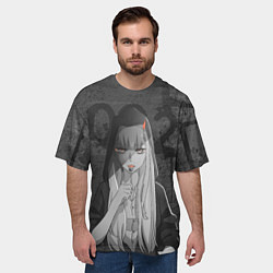 Футболка оверсайз мужская Zero Two, цвет: 3D-принт — фото 2