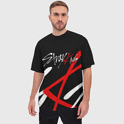 Футболка оверсайз мужская STRAY KIDS, цвет: 3D-принт — фото 2