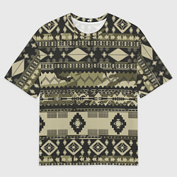 Футболка оверсайз мужская Камуфляжный узор, цвет: 3D-принт