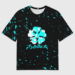 Футболка оверсайз мужская Черный клевер, цвет: 3D-принт