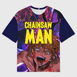 Футболка оверсайз мужская Человек Бензопила, цвет: 3D-принт