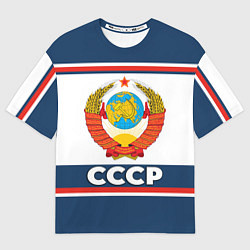 Футболка оверсайз мужская СССР, цвет: 3D-принт