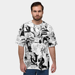 Футболка оверсайз мужская Бан, цвет: 3D-принт — фото 2