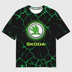 Футболка оверсайз мужская SKODA, цвет: 3D-принт