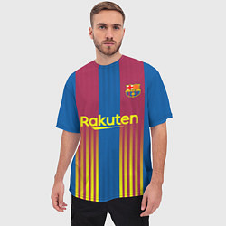 Футболка оверсайз мужская FC Barcelona El Clasico La Liga 202122, цвет: 3D-принт — фото 2