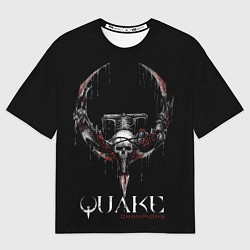 Футболка оверсайз мужская Quake Champions, цвет: 3D-принт