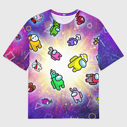 Мужская футболка оверсайз Among us - просто космос