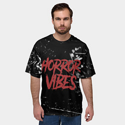 Футболка оверсайз мужская Хоррор настроение, цвет: 3D-принт — фото 2