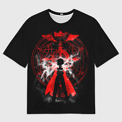 Футболка оверсайз мужская Стальной алхимик, цвет: 3D-принт