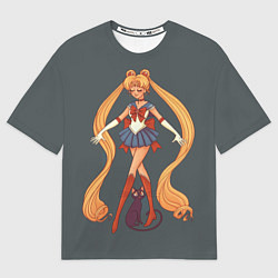 Футболка оверсайз мужская Sailor Moon Сейлор Мун, цвет: 3D-принт