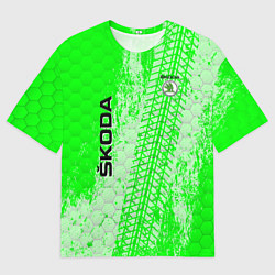 Футболка оверсайз мужская SKODA, цвет: 3D-принт