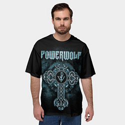 Футболка оверсайз мужская Powerwolf, цвет: 3D-принт — фото 2