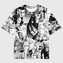 Футболка оверсайз мужская One-Punch Man Ванпачмен, цвет: 3D-принт