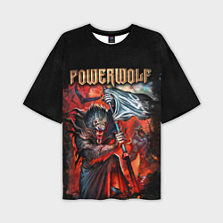 Мужская футболка оверсайз Powerwolf