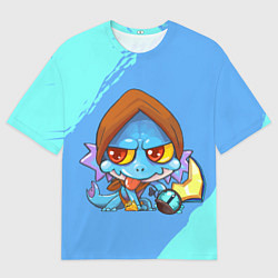 Футболка оверсайз мужская Сларк Dota 2, цвет: 3D-принт