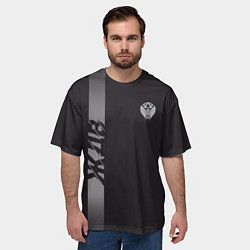 Футболка оверсайз мужская ЖДВ , железнодорожные войска, цвет: 3D-принт — фото 2