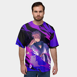 Футболка оверсайз мужская Магическая битва, цвет: 3D-принт — фото 2
