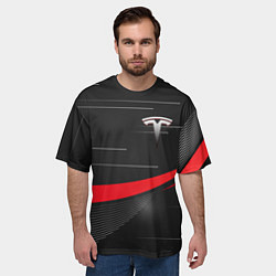 Футболка оверсайз мужская TESLA ABSTRACT ТЕСЛА СПОРТ, цвет: 3D-принт — фото 2