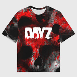 Футболка оверсайз мужская DAYZ BLOOD ДЕЙЗИ КРОВЬ Z, цвет: 3D-принт