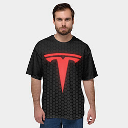Футболка оверсайз мужская NEON TESLA НЕОН ТЕСЛА, цвет: 3D-принт — фото 2