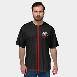 Футболка оверсайз мужская TOYOTA PASSION FOR LIFE, цвет: 3D-принт — фото 2