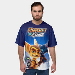 Футболка оверсайз мужская Рэтчет и Кланr, цвет: 3D-принт — фото 2