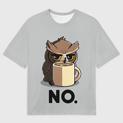 Футболка оверсайз мужская NO, цвет: 3D-принт