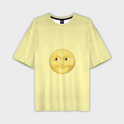 Мужская футболка оверсайз Светлая луна