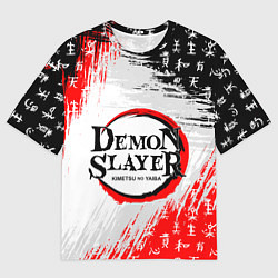Футболка оверсайз мужская КЛИНОК, РАССЕКАЮЩИЙ ДЕМОНОВ, цвет: 3D-принт