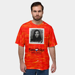 Футболка оверсайз мужская Евровидение 2021 $, цвет: 3D-принт — фото 2