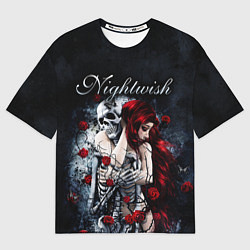 Футболка оверсайз мужская NIGHTWISH, цвет: 3D-принт