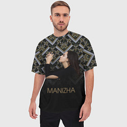 Футболка оверсайз мужская Манижа Manizha, цвет: 3D-принт — фото 2