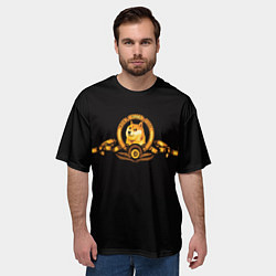 Футболка оверсайз мужская DOGE COIN ДОГИ МЕМ, цвет: 3D-принт — фото 2
